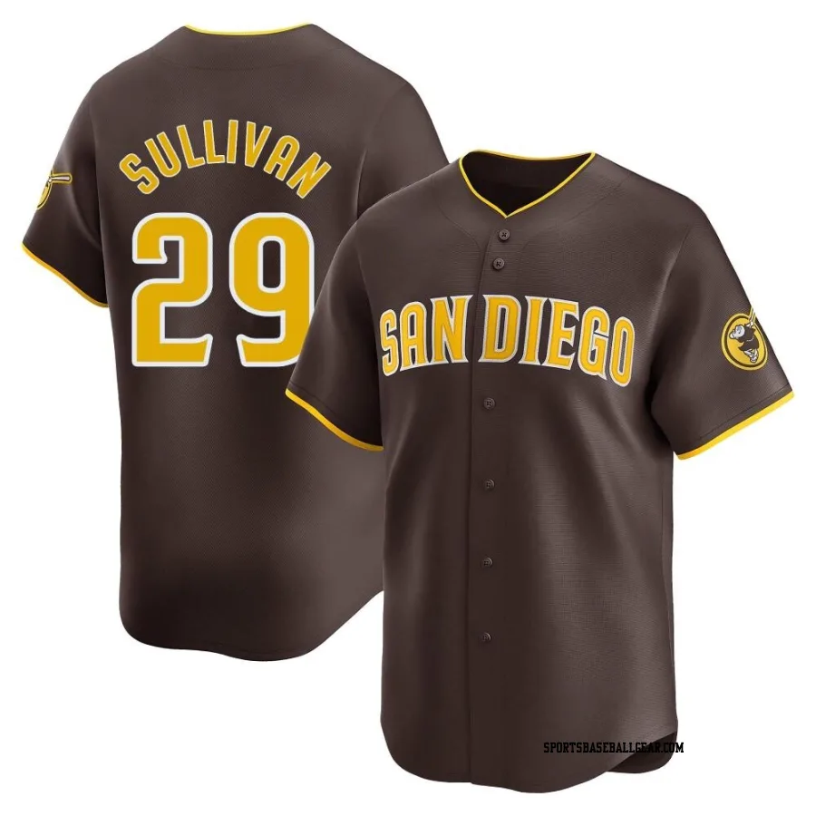 Brett Sullivan Youth San Diego Padres Brown Limited Away Jersey