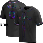 Brett Wisely Men's San Francisco Giants Black Holographic Replica Alternate Jersey