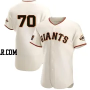 Brett Wisely Men's San Francisco Giants Cream Authentic Home Jersey