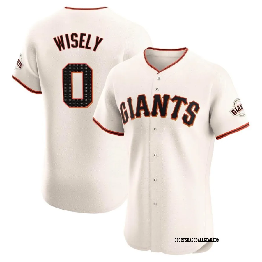 Brett Wisely Men's San Francisco Giants Cream Elite Home Jersey