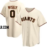 Brett Wisely Men's San Francisco Giants Cream Replica Home Jersey