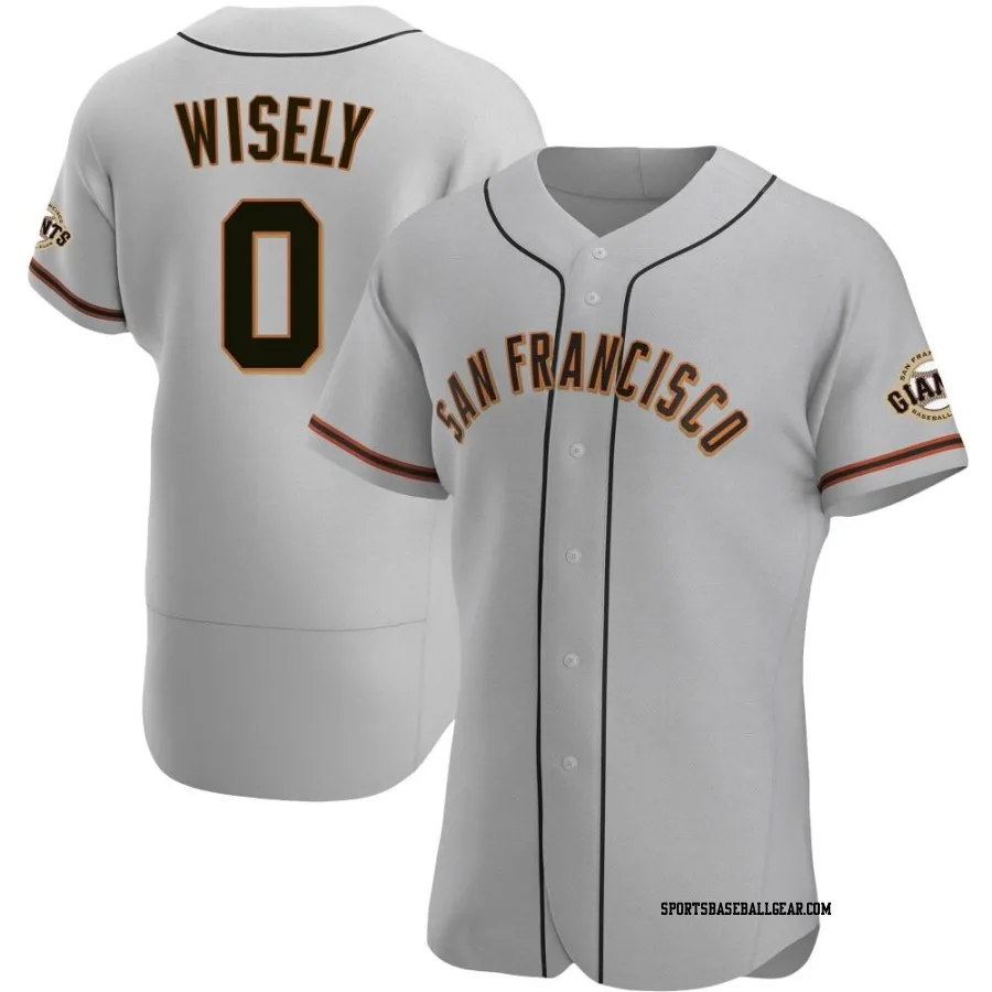 Brett Wisely Men's San Francisco Giants Gray Authentic Road Jersey