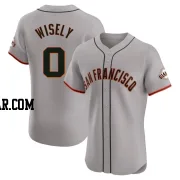 Brett Wisely Men's San Francisco Giants Gray Elite Road Jersey