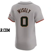 Brett Wisely Men's San Francisco Giants Gray Elite Road Jersey