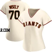 Brett Wisely Women's San Francisco Giants Cream Authentic Home Jersey