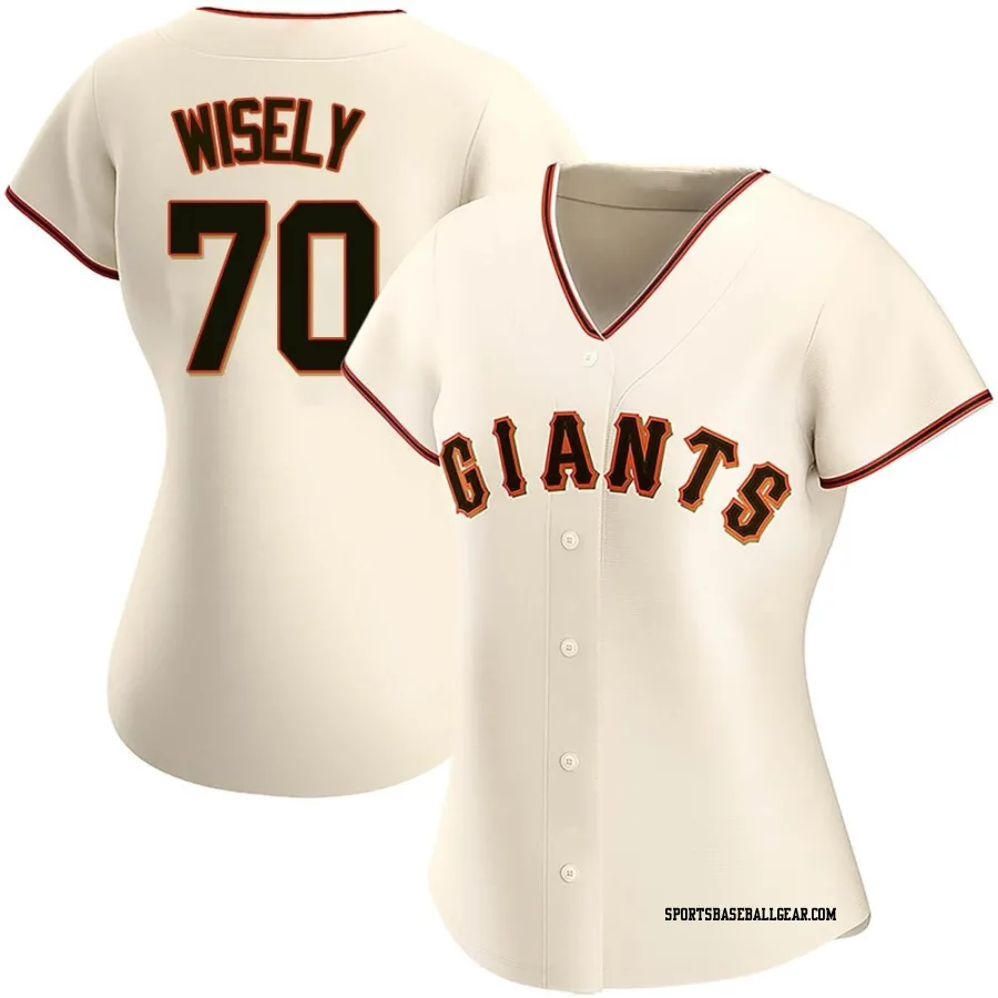 Brett Wisely Women's San Francisco Giants Cream Authentic Home Jersey