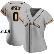 Brett Wisely Women's San Francisco Giants Gray Authentic Road Jersey