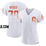 Brett Wisely Women's San Francisco Giants White Authentic 2021 City Connect Jersey