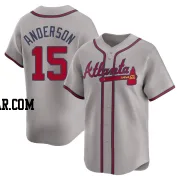 Brian Anderson Men's Atlanta Braves Gray Limited Away Jersey