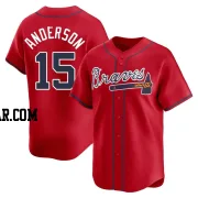 Brian Anderson Men's Atlanta Braves Red Limited Alternate Jersey