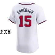 Brian Anderson Men's Atlanta Braves White Elite Home Jersey