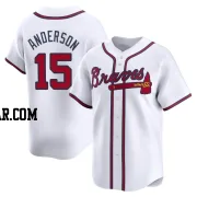 Brian Anderson Men's Atlanta Braves White Limited Home Jersey