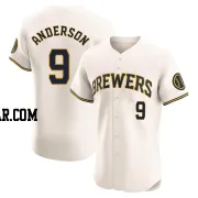 Brian Anderson Men's Milwaukee Brewers Cream Elite Home Jersey