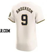 Brian Anderson Men's Milwaukee Brewers Cream Elite Home Jersey