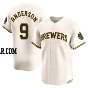 Brian Anderson Men's Milwaukee Brewers Cream Limited Home Jersey