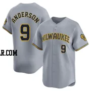 Brian Anderson Men's Milwaukee Brewers Gray Limited Away Jersey