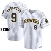 Brian Anderson Men's Milwaukee Brewers White Limited Alternate Jersey