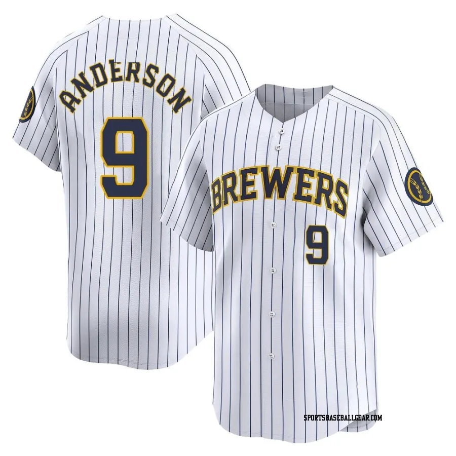 Brian Anderson Men's Milwaukee Brewers White Limited Alternate Jersey