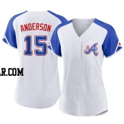 Brian Anderson Women's Atlanta Braves White Authentic 2023 City Connect Jersey