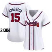 Brian Anderson Women's Atlanta Braves White Limited Home Jersey