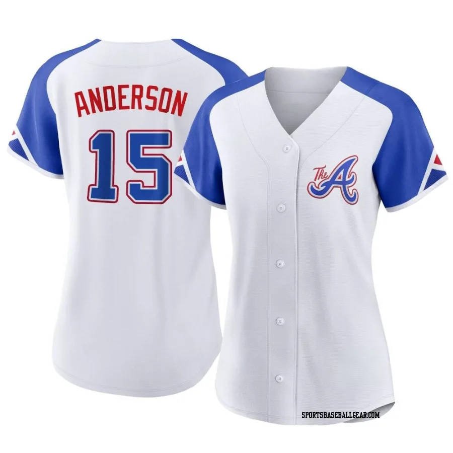 Brian Anderson Women's Atlanta Braves White Replica 2023 City Connect Jersey