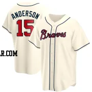 Brian Anderson Youth Atlanta Braves Cream Replica Alternate Jersey