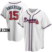 Brian Anderson Youth Atlanta Braves White Replica Home Jersey