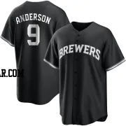 Brian Anderson Youth Milwaukee Brewers Black/White Replica Jersey