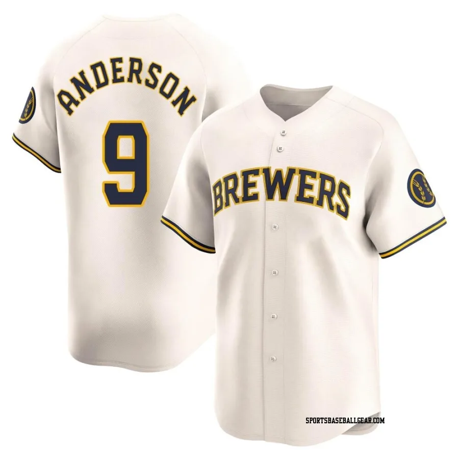 Brian Anderson Youth Milwaukee Brewers Cream Limited Home Jersey