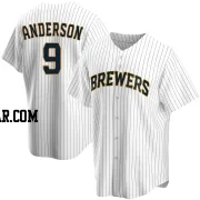 Brian Anderson Youth Milwaukee Brewers White Replica Home Jersey