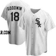 Brian Goodwin Men's Chicago White Sox White Replica Home Jersey