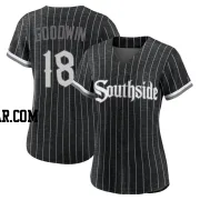 Brian Goodwin Women's Chicago White Sox Black Authentic 2021 City Connect Jersey