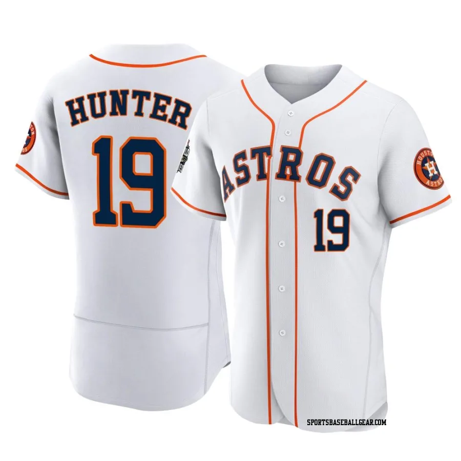 Brian Hunter Men's Houston Astros White Authentic 2022 World Series Home Jersey