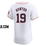 Brian Hunter Men's Houston Astros White Elite Home Jersey