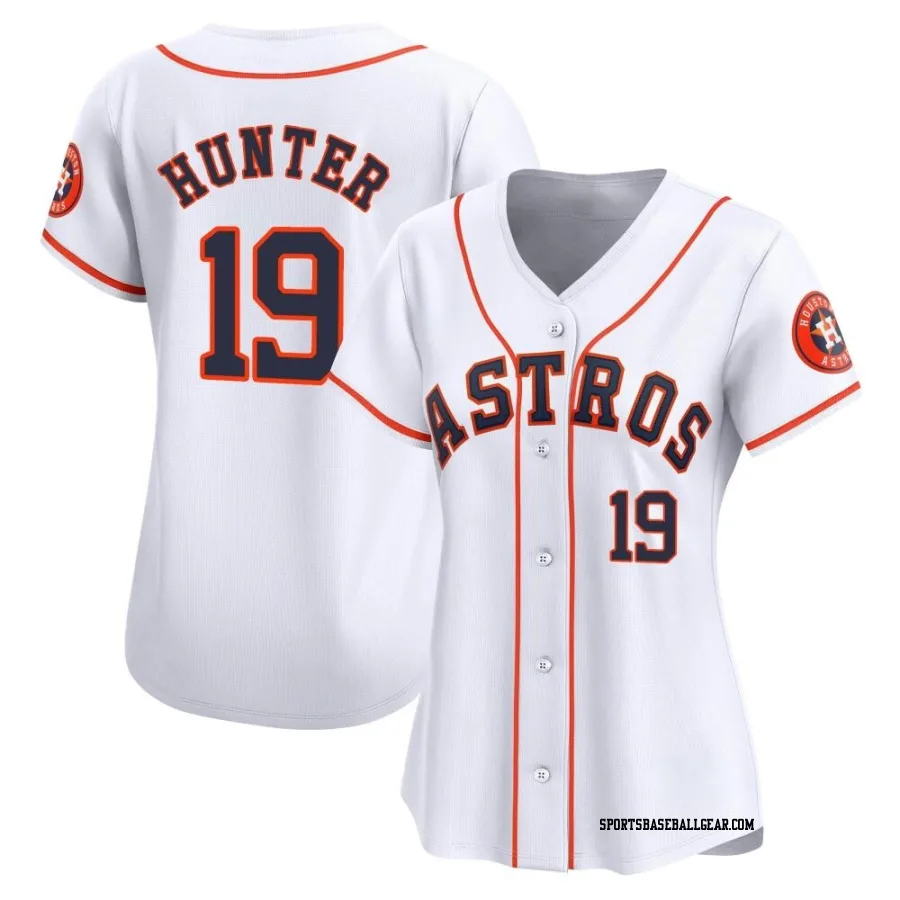 Brian Hunter Women's Houston Astros White Limited Home Jersey