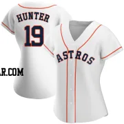 Brian Hunter Women's Houston Astros White Replica Home Jersey