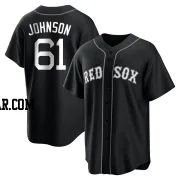 Brian Johnson Men's Boston Red Sox Black/White Replica Jersey