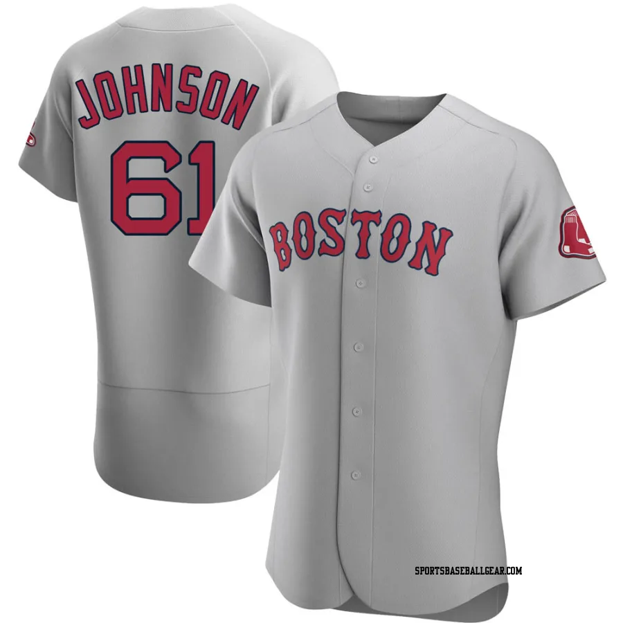 Brian Johnson Men's Boston Red Sox Gray Authentic Road Jersey