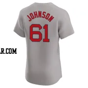 Brian Johnson Men's Boston Red Sox Gray Elite Road Jersey