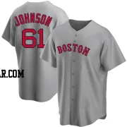 Brian Johnson Men's Boston Red Sox Gray Replica Road Jersey