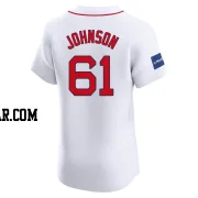 Brian Johnson Men's Boston Red Sox White Elite Home Patch Jersey