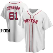 Brian Johnson Men's Boston Red Sox White Replica Alternate Jersey