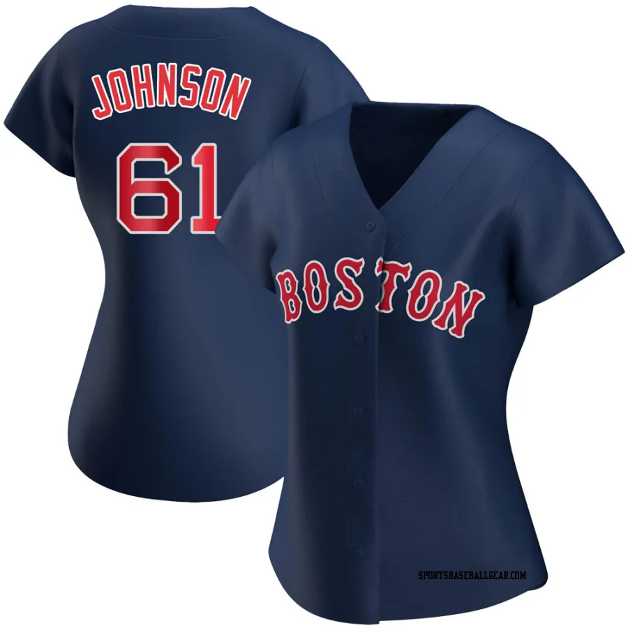 Brian Johnson Women's Boston Red Sox Navy Authentic Alternate Jersey