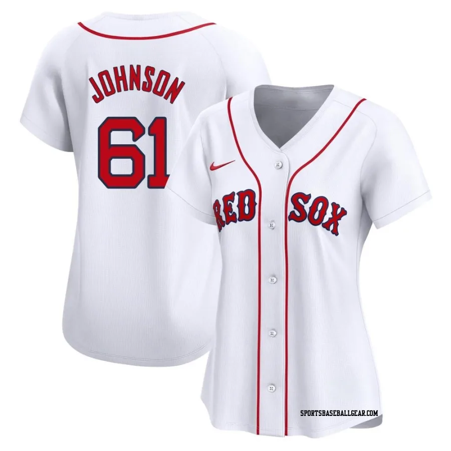 Brian Johnson Women's Boston Red Sox White Limited Home Jersey