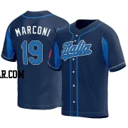 Brian Marconi Men's Italy Baseball Navy Replica 2023 World Baseball Classic Jersey