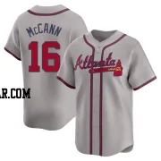 Brian McCann Men's Atlanta Braves Gray Limited Away Jersey