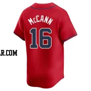 Brian McCann Men's Atlanta Braves Red Limited Alternate Jersey