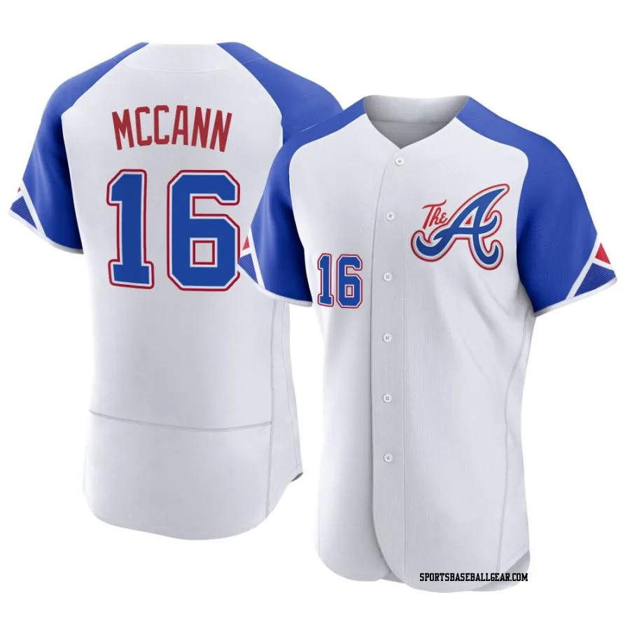 Brian McCann Men's Atlanta Braves White Authentic 2023 City Connect Jersey