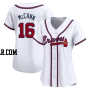 Brian McCann Women's Atlanta Braves White Limited Home Jersey