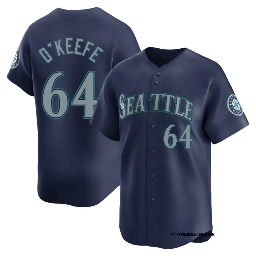 Brian O'Keefe Men's Seattle Mariners Navy Limited Road Jersey